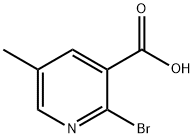 3-Pyridinecarboxylic acid, 2-broMo-5-Methyl- Struktur