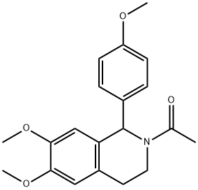 1-[6,7-DIMETHOXY-1-(4-METHOXY-PHENYL)-3,4-DIHYDRO-1H-ISOQUINOLIN-2-YL]-ETHANONE Struktur