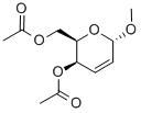 Methyl 4,6-Di-O-acetyl-2,3-dideoxy-a-D-threo-hex-2-enopyranoside Struktur