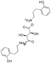 (S)-bis[[[2-(hydroxyphenyl)-1-methyl]ethyl]ammonium] [R-(R*,R*)]-tartrate Struktur