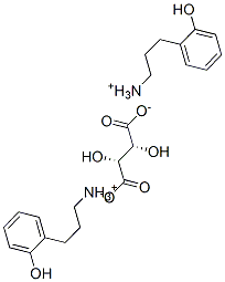 (R)-bis[[[2-(hydroxyphenyl)-1-methyl]ethyl]ammonium] [R-(R*,R*)]-tartrate Struktur