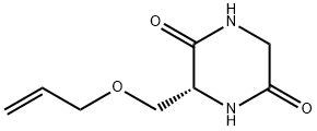 2,5-Piperazinedione,3-[(2-propenyloxy)methyl]-,(3R)-(9CI) Struktur