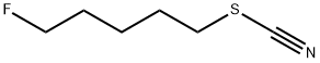 Thiocyanic acid 5-fluoropentyl ester Struktur