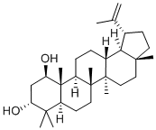 Lup-20(29)-ene-1β,3α-diol Struktur