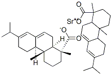 strontium [1R-(1alpha,4abeta,4balpha,10aalpha)]-1,2,3,4,4a,4b,5,6,10,10a-decahydro-7-isopropyl-1,4a-dimethylphenanthren-1-carboxylate Struktur