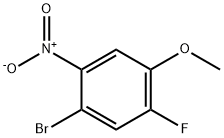 1-BROMO-5-FLUORO-4-METHOXY-2-NITROBENZENE Struktur