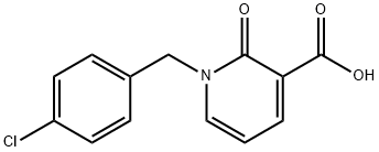 1-(4-chlorobenzyl)-2-oxo-1,2-dihydropyridine-3-carboxylic acid Struktur