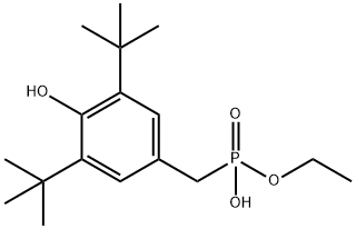 3,5-DI-TERT-BUTYL-4-HYDROXYBENZYLPHOSPHONIC ACID MONOETHYL ESTER Struktur