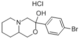 3-(4-BROMOPHENYL)OCTAHYDRO-PYRIDO[2,1-C][1,4]OXAZIN-3-OL HYDROCHLORIDE Struktur