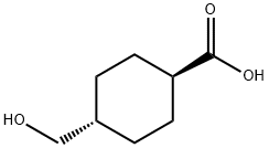 TRANS-4-(HYDROXYMETHYL)CYCLOHEXANECARBOXYLIC ACID Struktur