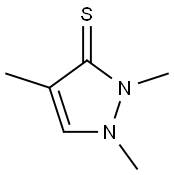 3H-Pyrazole-3-thione,1,2-dihydro-1,2,4-trimethyl- Struktur