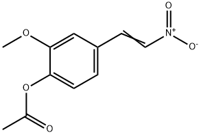 4-acetoxy-3-methoxy-omega-nitrostyrene Struktur