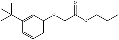 propyl [3-(1,1-dimethylethyl)phenoxy]acetate Struktur