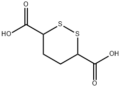 dithiane-3,6-dicarboxylic acid Struktur