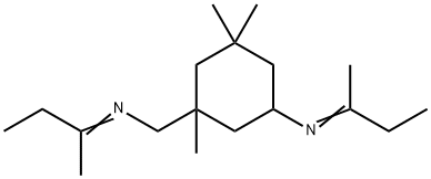 1,3,3-trimethyl-N-(1-methylpropylidene)-5-[(1-methylpropylidene)amino]cyclohexanemethylamine Struktur