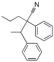 2-phenyl-2-(1-phenylethyl)pentanenitrile Struktur