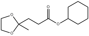 cyclohexyl 3-(2-methyl-1,3-dioxolan-2-yl)propanoate Struktur