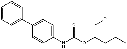 1-hydroxypentan-2-yl N-(4-phenylphenyl)carbamate Struktur