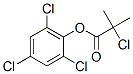 (2,4,6-trichlorophenyl) 2-chloro-2-methyl-propanoate Struktur