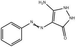 3-AMINO-5-HYDROXY-4-PHENYLAZOPYRAZOLE Struktur