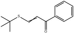 3-[(1,1-Dimethylethyl)thio]-1-phenyl-2-propen-1-one Struktur