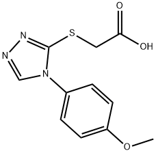 {[4-(4-METHOXYPHENYL)-4H-1,2,4-TRIAZOL-3-YL]THIO}ACETIC ACID Struktur