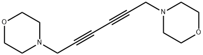 1,6-Bis(morpholino)-2,4-hexadiyne Struktur