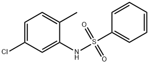 N-(5-chloro-2-methylphenyl)benzenesulfonamide Struktur