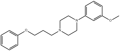 1-(m-Methoxyphenyl)-4-(3-phenoxypropyl)piperazine Struktur