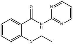 Benzamide, 2-(ethylthio)-N-2-pyrimidinyl- (9CI) Struktur