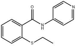 Benzamide, 2-(ethylthio)-N-4-pyridinyl- (9CI) Struktur