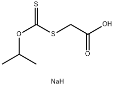 [Isopropoxy(thiocarbonyl)thio]acetic acid sodium salt Struktur