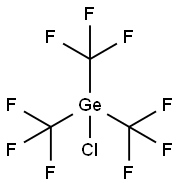 Tris(trifluoromethyl)chlorogermane Struktur