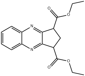 2,3-Dihydro-1H-cyclopenta[b]quinoxaline-1,3-dicarboxylic acid=diethyl Struktur