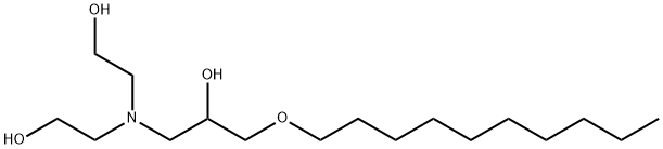 1-[bis(2-hydroxyethyl)amino]-3-(decyloxy)propan-2-ol Struktur