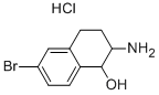 2-AMINO-6-BROMO-1,2,3,4-TETRAHYDRO-NAPHTHALEN-1-OL HYDROCHLORIDE Struktur