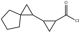 Cyclopropanecarbonyl chloride, 2-spiro[2.4]hept-1-yl- (9CI) Struktur
