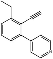 Pyridine, 4-(3-ethyl-2-ethynylphenyl)- (9CI) Struktur