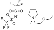 1-(2-ETHOXYETHYL)-1-METHYLPYRROLIDINIUM BIS(TRIFLUOROMETHYLSULFONYL)IMIDE Struktur