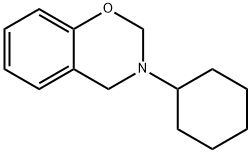 3-Cyclohexyl-3,4-dihydro-2H-1,3-benzoxazine Struktur