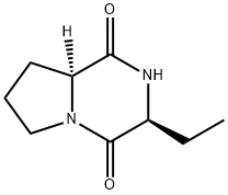 Pyrrolo[1,2-a]pyrazine-1,4-dione, 3-ethylhexahydro-, (3S-trans)- (9CI) Struktur