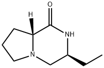 Pyrrolo[1,2-a]pyrazin-1(2H)-one, 3-ethylhexahydro-, (3S-cis)- (9CI) Struktur