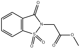 methyl 3-oxo1,2-benzisothiazole-2(3H)-acetate 1,1-dioxide 結(jié)構(gòu)式