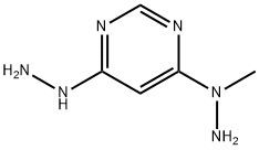 4(1H)-Pyrimidinone,  6-(1-methylhydrazino)-,  hydrazone  (9CI) Struktur