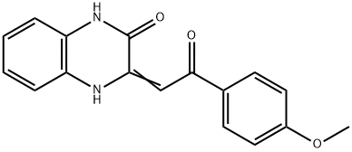 (Z)-3,4-DIHYDRO-3-(2-(4-METHOXYPHENYL)-2-OXOETHYLIDENE)QUINOXALIN-2(1H)-ONE Struktur