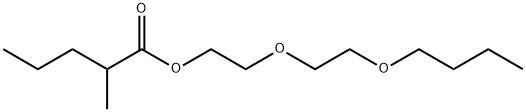 2-(2-butoxyethoxy)ethyl 2-methylpentanoate Struktur