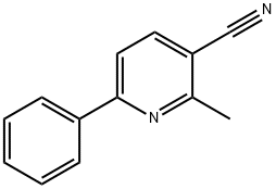 3-Cyano-2-methyl-6-phenylpyridine Struktur