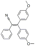 3,3-Bis(4-methoxyphenyl)-2-phenylpropenenitrile Struktur