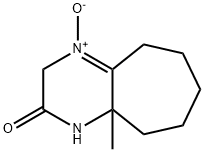 2,3,5,6,7,8,9,9a-Octahydro-9a-methyl-1H-cycloheptapyrazin-2-one 4-oxide Struktur