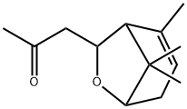 1-(2,8,8-Trimethyl-6-oxabicyclo[3.2.1]oct-2-en-7-yl)-2-propanone Struktur